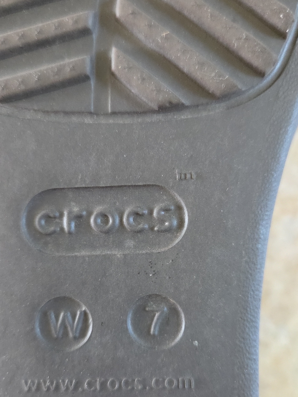 CROCS Dual Brown with Gold Medallion Sandals - Picture 7 of 9